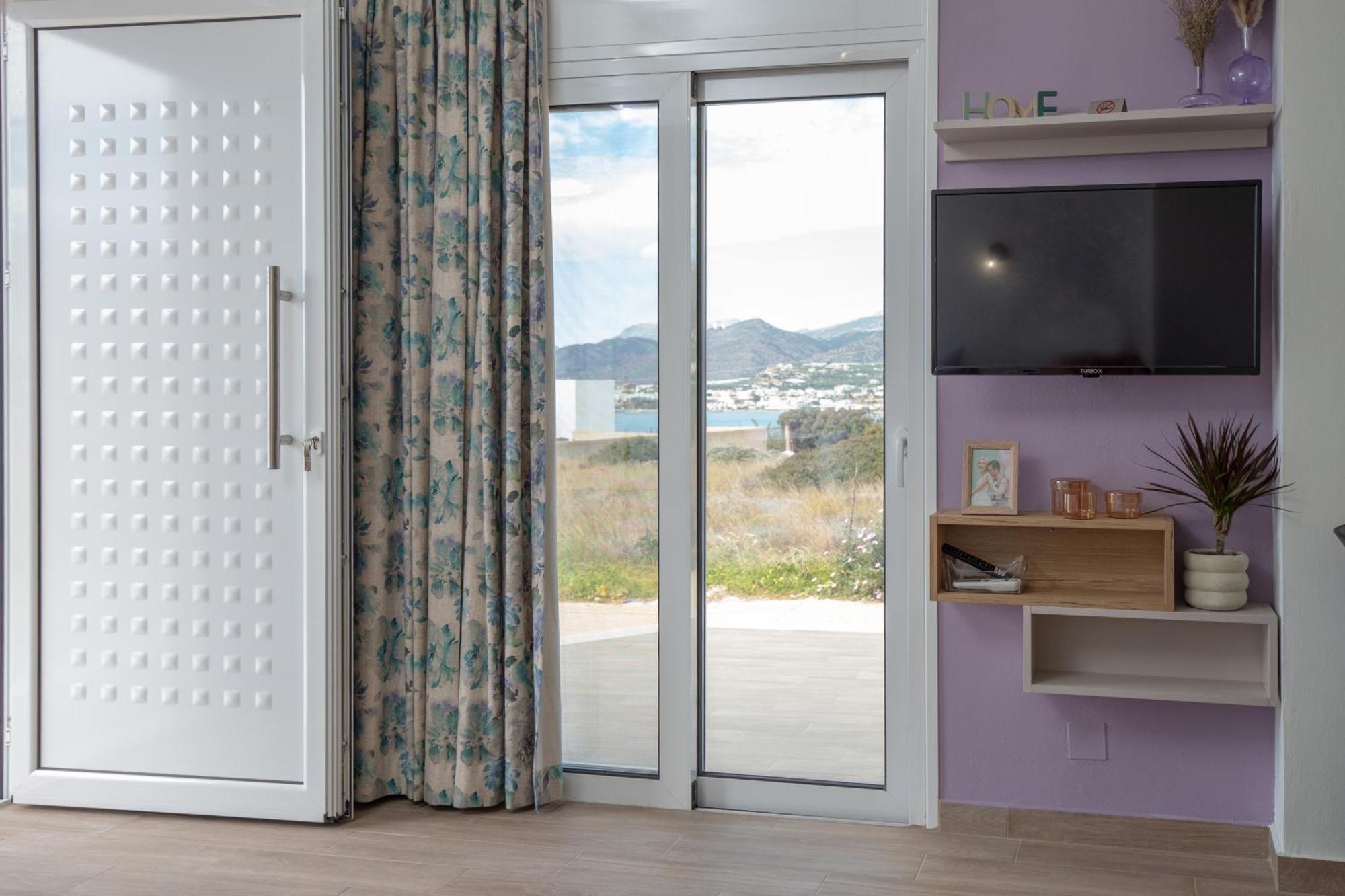 Studio Athena With Panoramic View Of Makrygialos Pilalimata Экстерьер фото